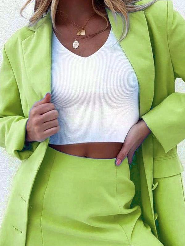 Leisure Fashion Solid Coat