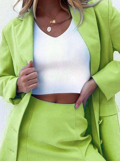 Leisure Fashion Solid Coat