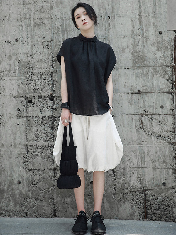 Stylish Solid Color Knickerbockers Shorts Bottoms
