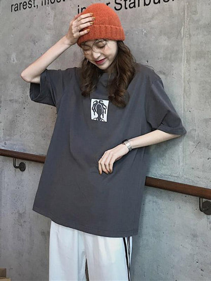 2019 New Loose Cool Chic Printed T-Shirt