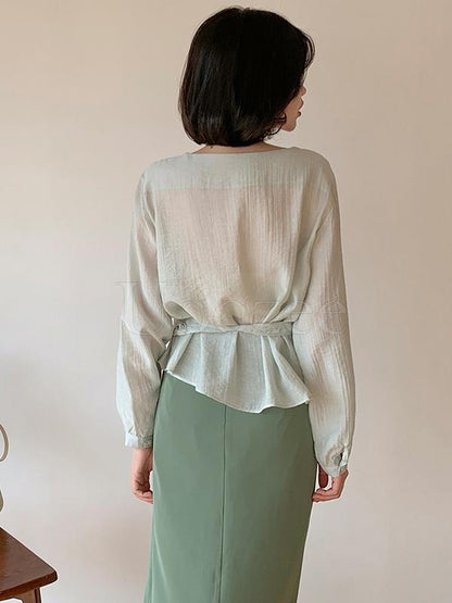 Casual Chiffon Split-front Skirt