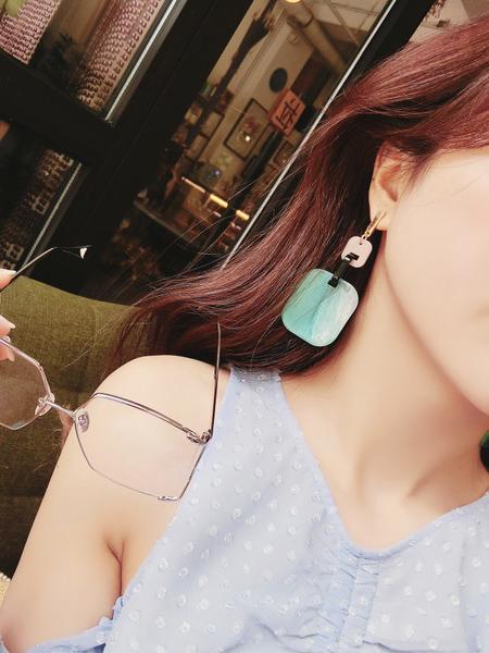 Fashion Designed Square Split-joint Earings