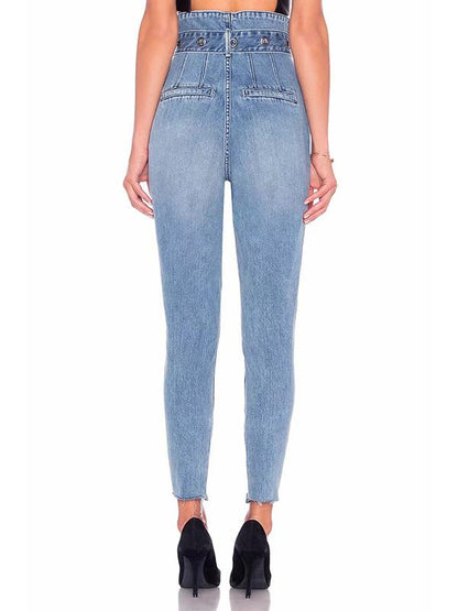 High Waist Jeans Pants Bottoms
