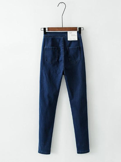 Chic High-Waist  Stretchy Casual Skinny Leg Pants
