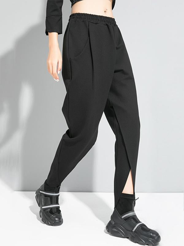 Original Solid Irregularity Harem Pants