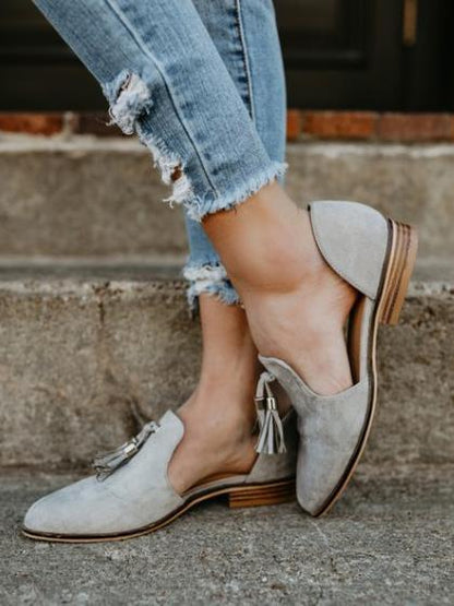 Simple Causal Low-heel  Shoes