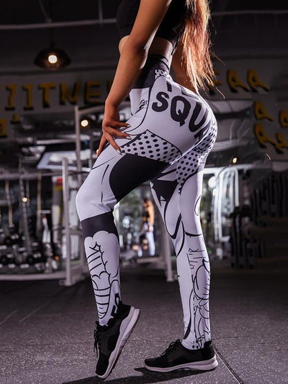 Printed Skinny Leg Yoga Legging