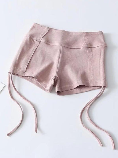 Sexy Solid Knit Empire Track Shorts