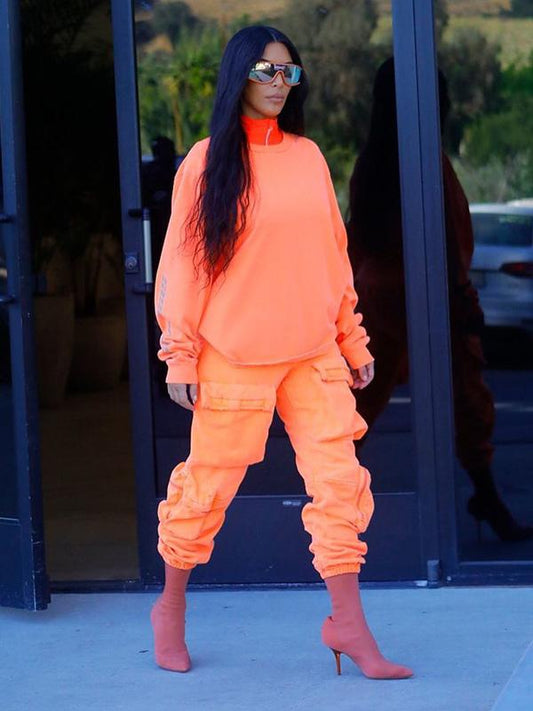Fashion Ankle-tied Overalls Pants