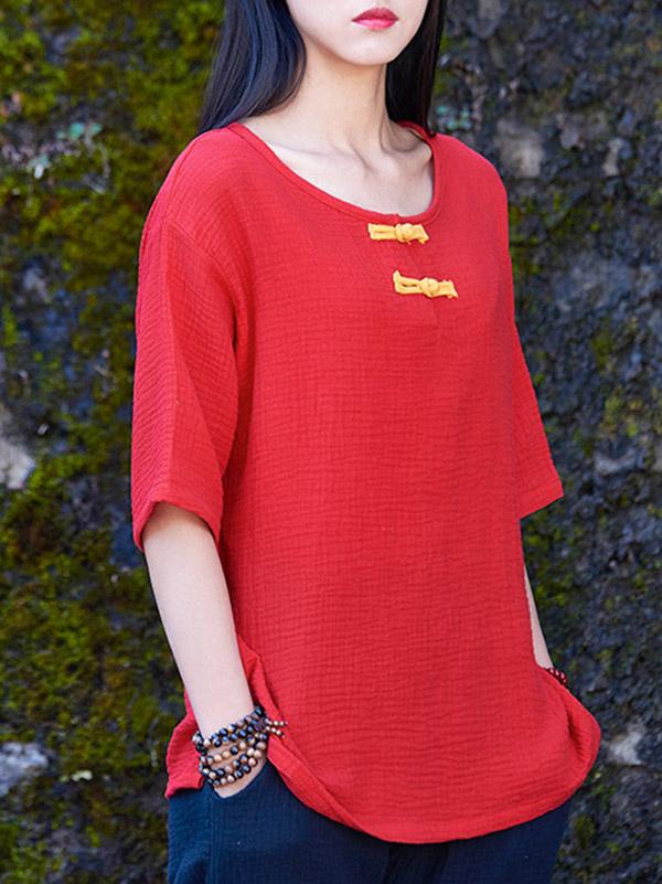 Cotton Linen Forg T-Shirt