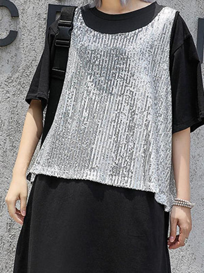 Loose Bling 2-pieces Midi Dress
