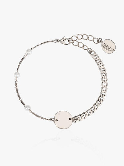Retro Imitation Pearl Pendant Bracelet
