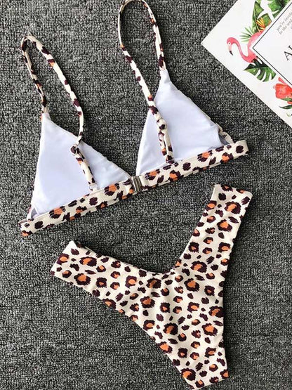 Leopard&Snakeskin Printed Bikinis Swimwear