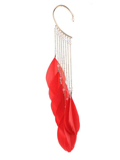Feather Bohemia Tasseled Earrings