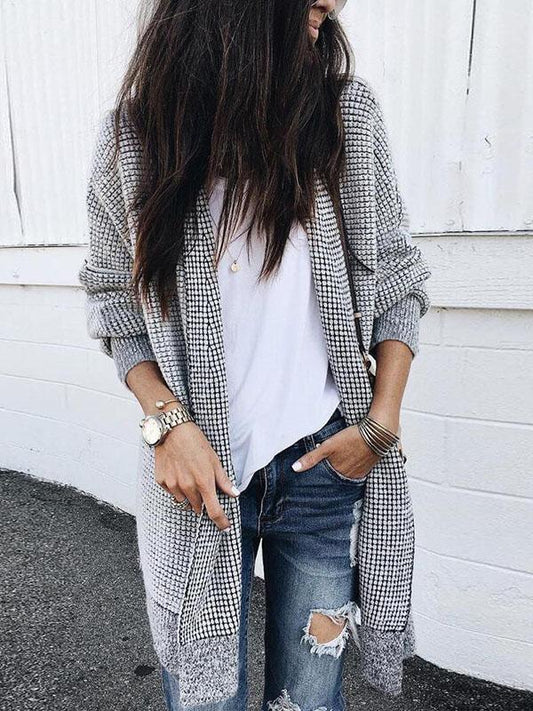 Fashion Long Sleeves Outwears Tops