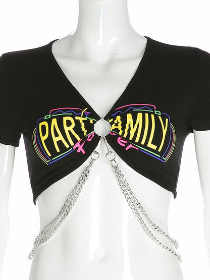 Fashion Bare Midriff Hollow Tank