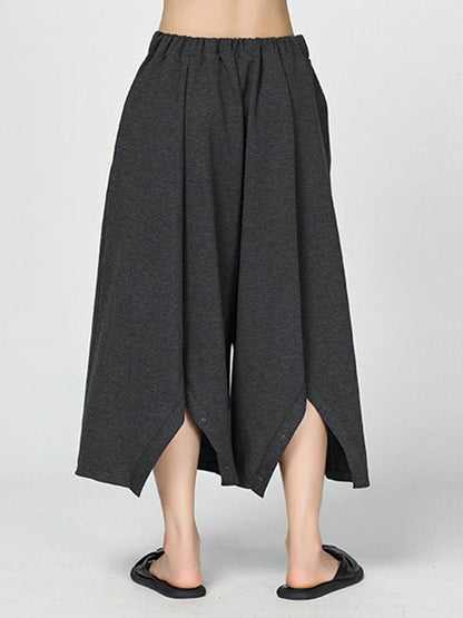 Loose Split-side Wide Leg Pants