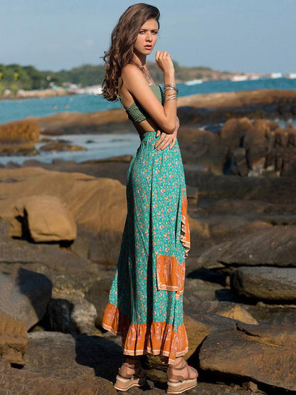 Falbala Loose Printed Bohemia Skirt Bottom