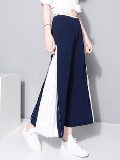 Chiffon Split-joint Wide-leg Pants