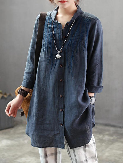 Vintage Summer Lapel Shirt