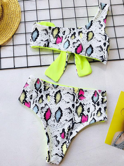 Knot High Waisted Bikini Swimsuit