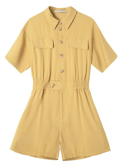 Original Empire Solid Overall Rompers