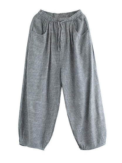 Original Striped Column Wide Leg Pants