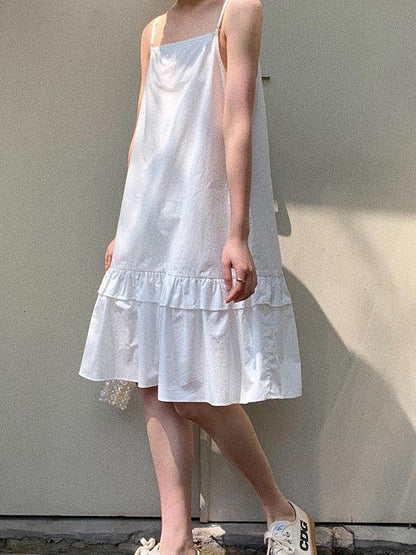 Retro Casual Chic Slip Dress