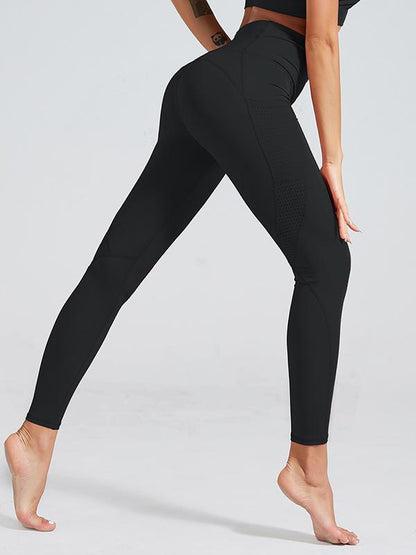 Solid Breathable Fitness Sports Leggings