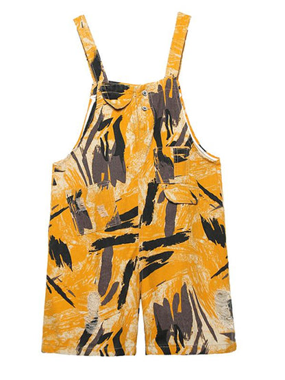 Original Retro Printed Overall Jumpsuit