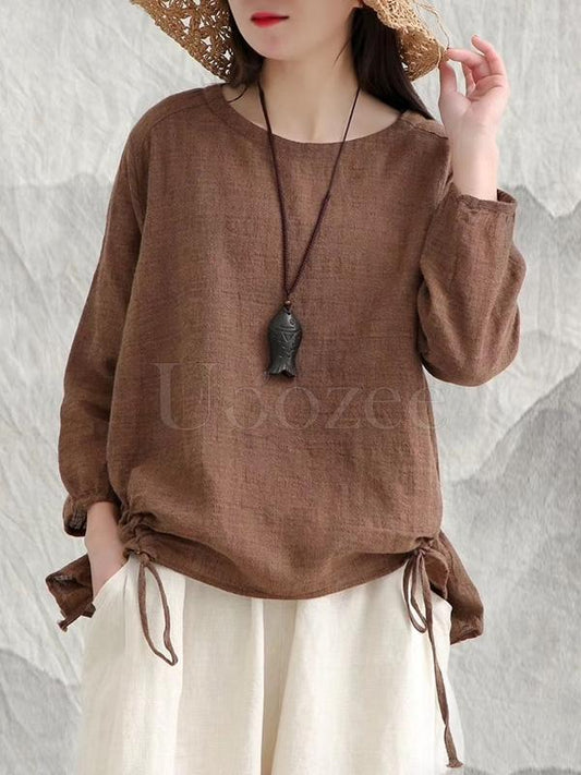 Vintage Lace-up T-shirt