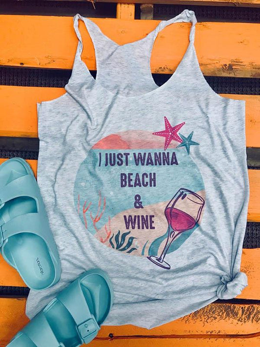 Simple Printed Tank Tops