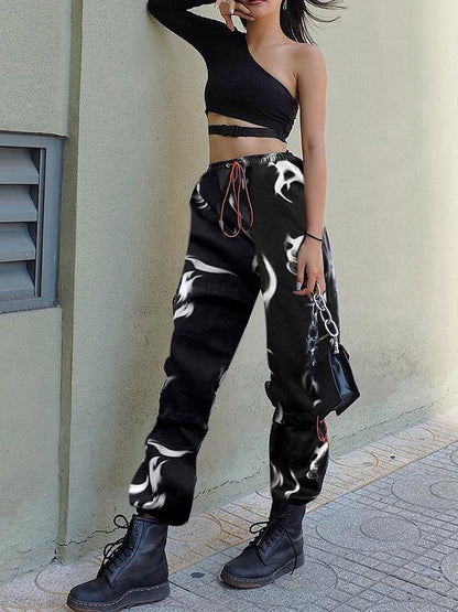 Drawstring Ankle-tied Pants
