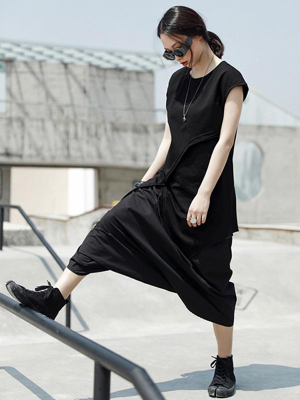 Irregular Split-side T-shirt
