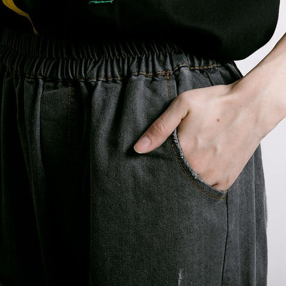 Embroidered Floral Patchwork Burr Women Jeans