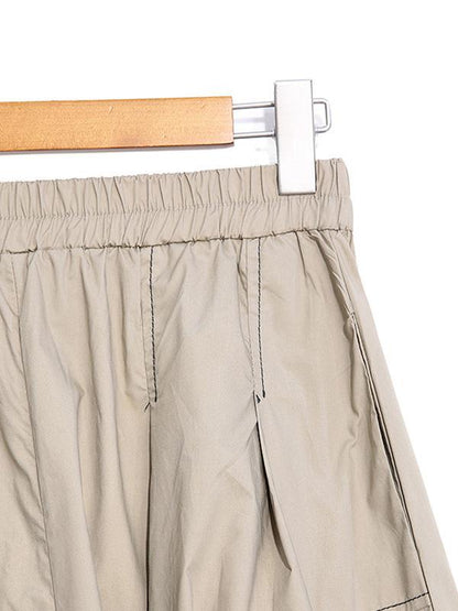 Original Solid Column A-Line Skirt