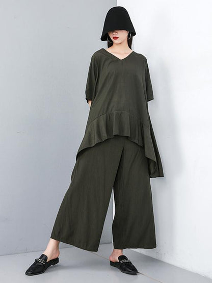 Loose Soft Wide-leg Suits