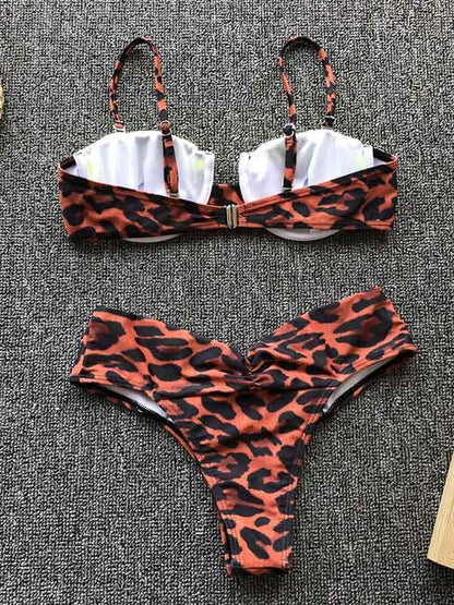 Balconette Leopard Bikini Set