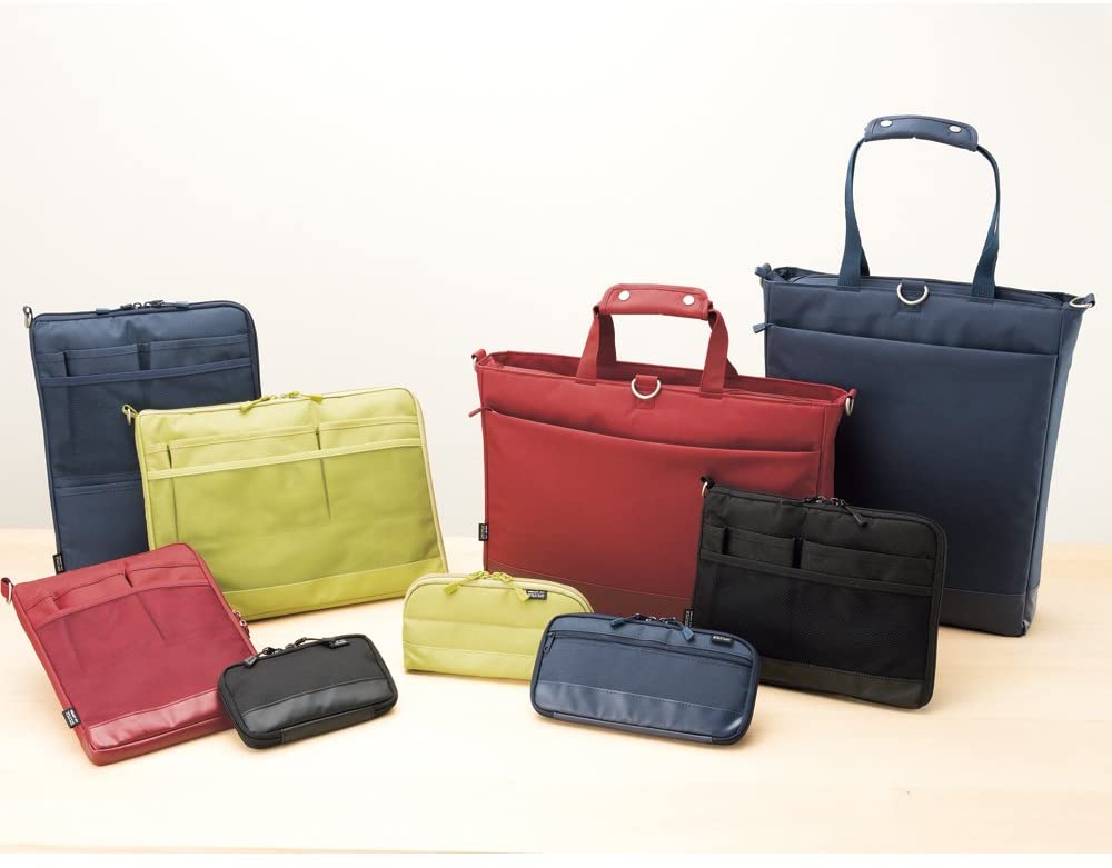 Compact Pen Case (Pencil Case), Water & Stain Repellent,3.5" x 6.5'', Navy (A7687-11)