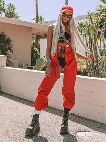 Casual Wide Leg Split Athletic Pant