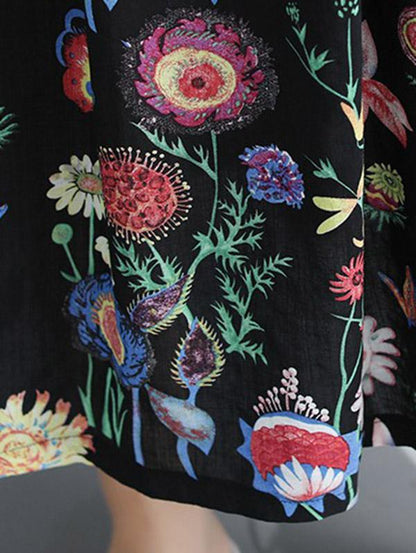 Summer New Loose Oversize Printed Dress