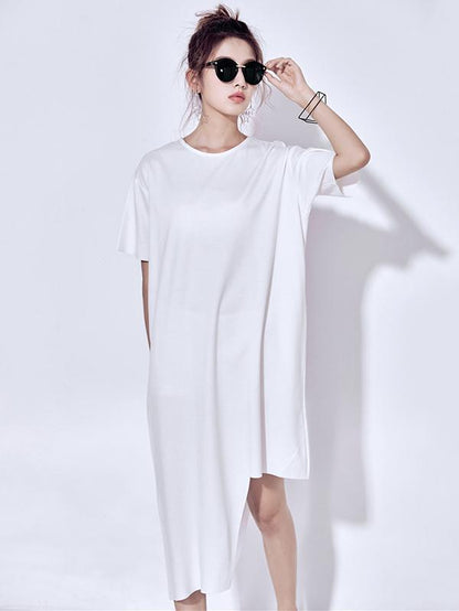 Loose Streamer Split-joint Dress