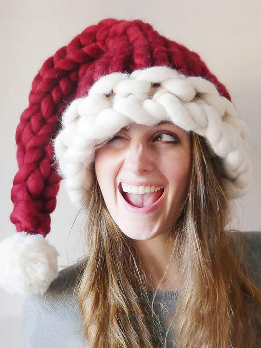 Cute Christmas Knitting Aran Weight Hat