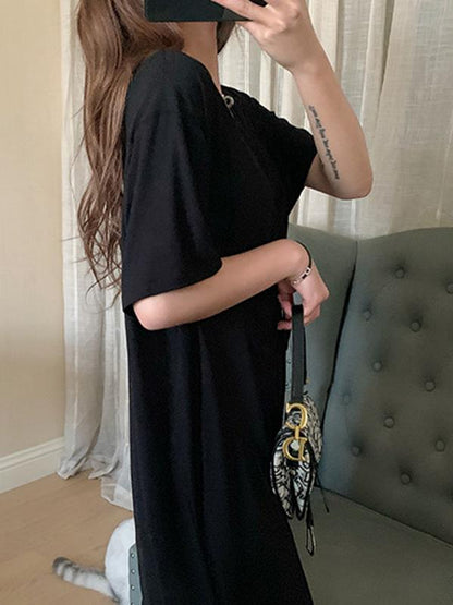 Elegant Drawstring Midi Dress