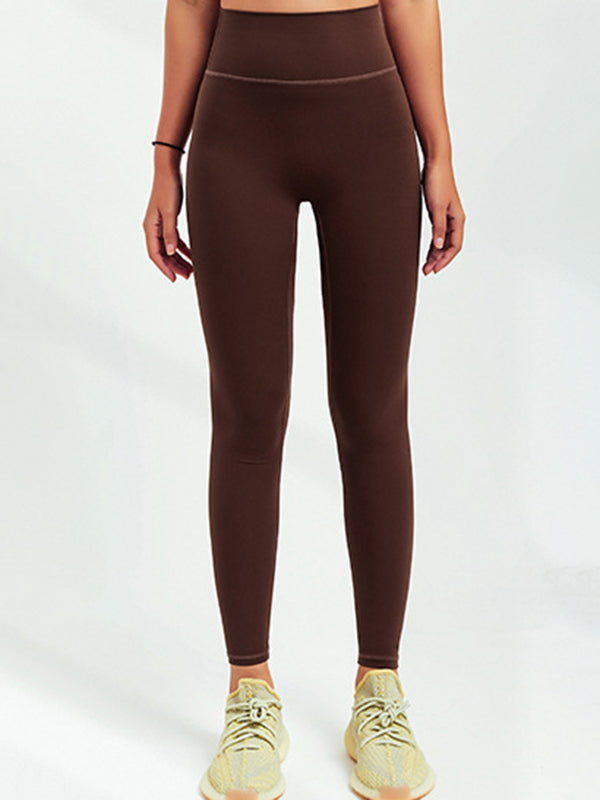 8 Colors High Waisted Solid Color Yoga Leggings