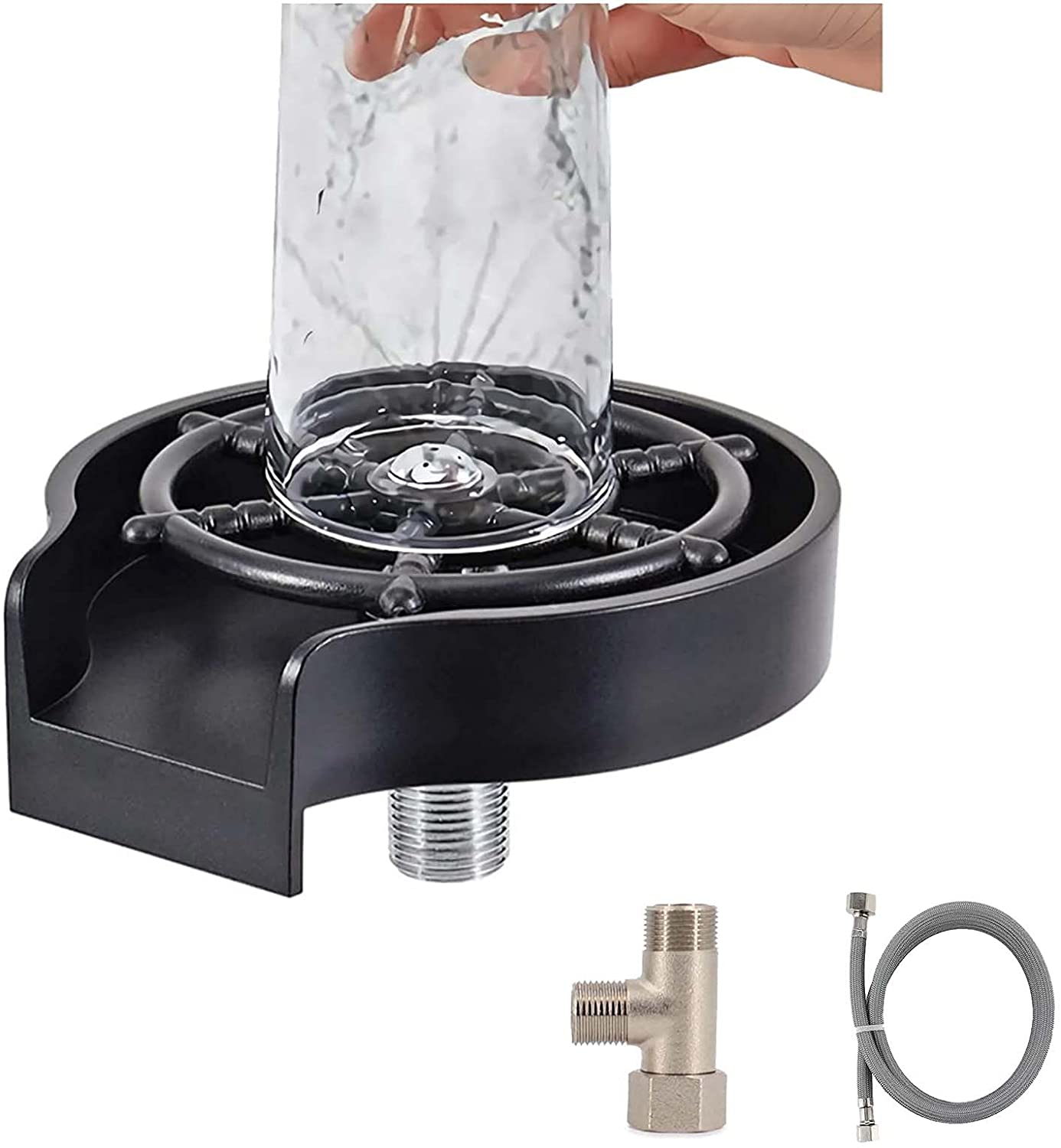 Kitchen Aink Faucet Bottle Washer glass Rinser