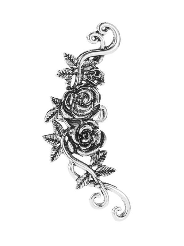 Vintage Metal Rose Geometric Ear Bone Clip