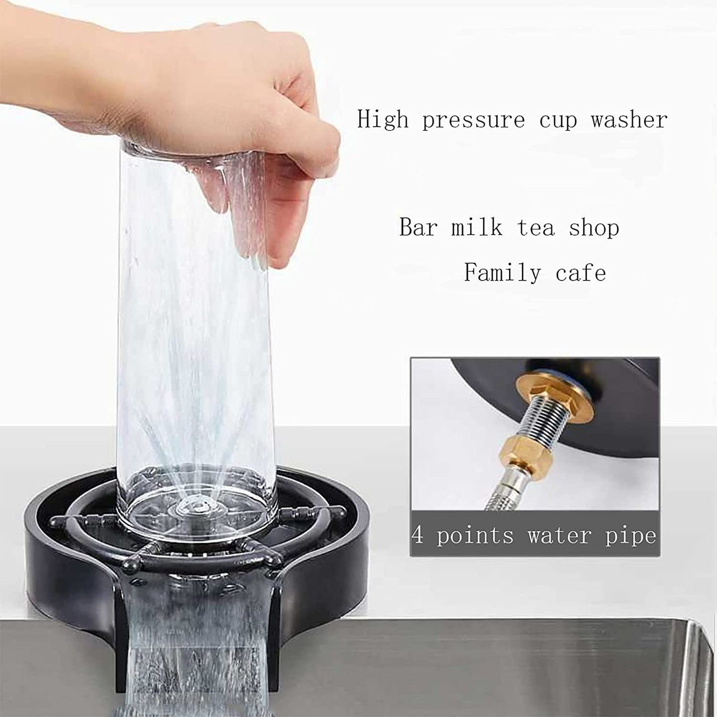 Kitchen Aink Faucet Bottle Washer glass Rinser