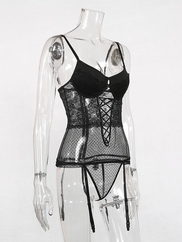 Lace Split-Joint Bandage Split Erotic Lingerie