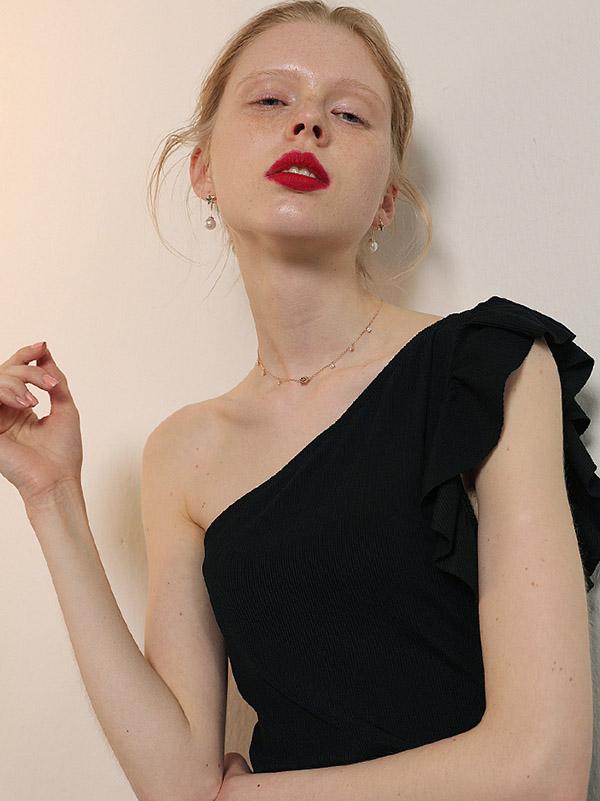 Star Imitation Pearls Earring